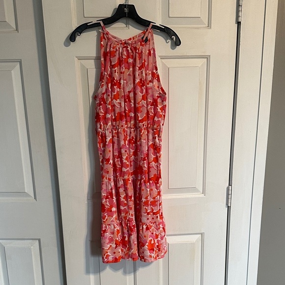 SHEIN Dresses & Skirts - SHEIN pink and orange dress size large women’s
